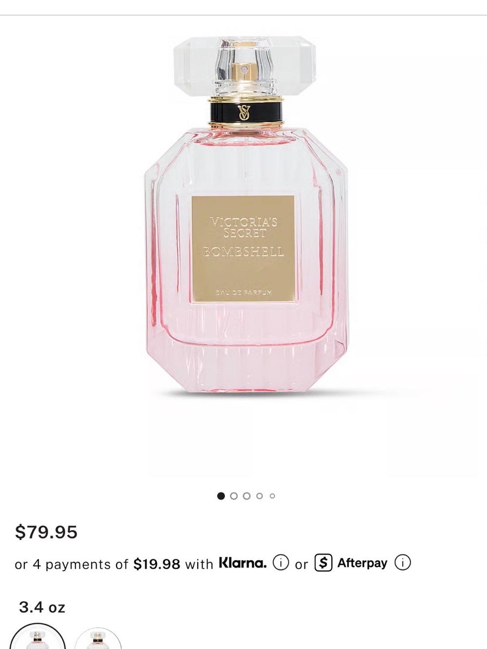 Victoria's Secret Bombshell Eau de Parfum - Light Pink Bottle
